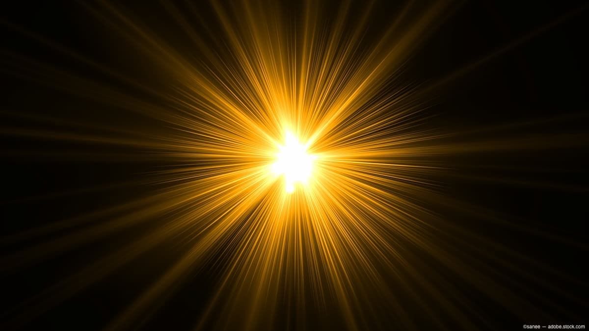 Burst of yellow light on a black background (Image credit: AdobeStock/sanee)