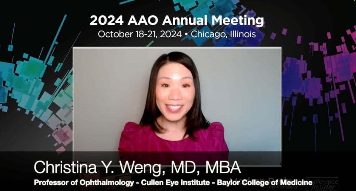 AAO 2024: The use of teleretinal screening for diabetic retinopathy with Christina Y. Weng, MD, MBA